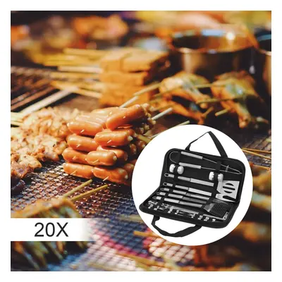 20pcs Stainless Steel BBQ Tools Set Kit