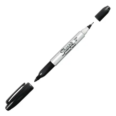 Sharpie Twin Tip Black Marker 12pcs