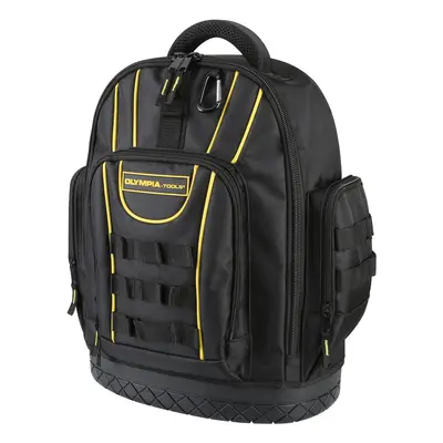 Olympia Tools Tool Backpack Moulded Waterproof Base Padded Shoulder Straps Breathable Padded Bac