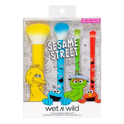 wet n wild x Sesame Street 4-Piece Makeup Brush Set