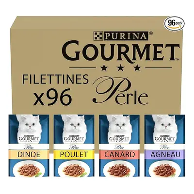 GOURMET Perle Chef's Collection in Gravy Wet Cat Food 96x85g