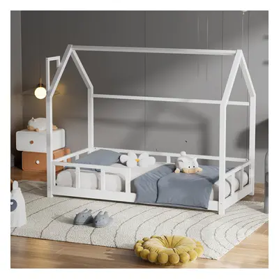 Kids Bed with House Frame Pine Wood