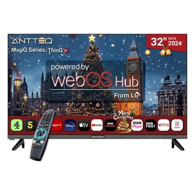 (32 Inch, webOS TV) Inch TV Smart WebOS TV MagiQ 32" with ThinQ AI, Voice Magic Remote, Airplay,