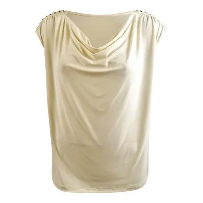 LAUREN Ralph Lauren Plus Size Jersey Sleeveless Cowl Neck Top Mascarpo