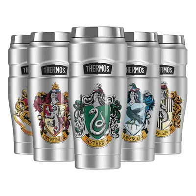 Harry Potter Slytherin House crest, THERMOS STAINLESS KINg Stainless Steel Travel Tumbler, Vacuu