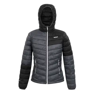 (20 UK, Seal Grey/Black) Regatta Womens/Ladies Hillpack II Hooded Padded Jacket