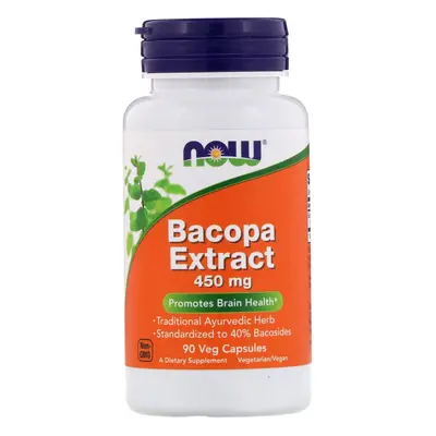 Now Foods, Bacopa Extract, mg, Veg Capsules