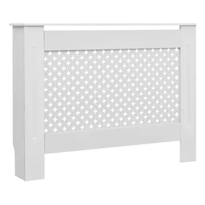 vidaXL Radiator Cover White MDF Heater Heating Radiator Wall Shelf Cabinet