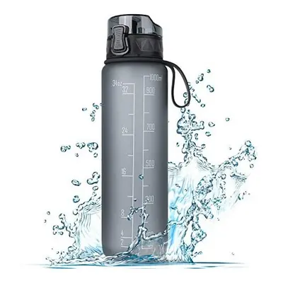 Sports Water Bottle 1L, BPA Free Tritan Non-Toxic Plastic Drinking Bottle, Leakproof Design for 