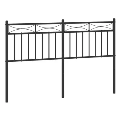 (black, cm) vidaXL Metal Headboard Bedroom Home Decor Bed Header Guest Room Bed Headboard