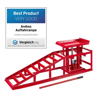 AREBOS Car ramp | Height adjustable from mm | T | Single