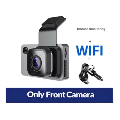 (Front Camera WIFI, 64G) Black Box Car Loop Recording Dashcam With WiFi Supports GPS Camera for 