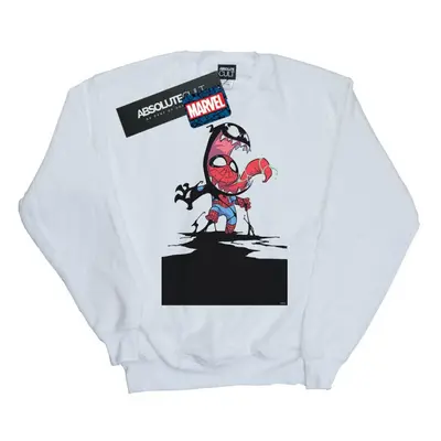 (5XL, White) Marvel Mens Spider-Man Venom Cartoon Sweatshirt