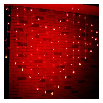 (Red) Starry Heart Shape Led Strip Lights holiday Lighting Home Decor