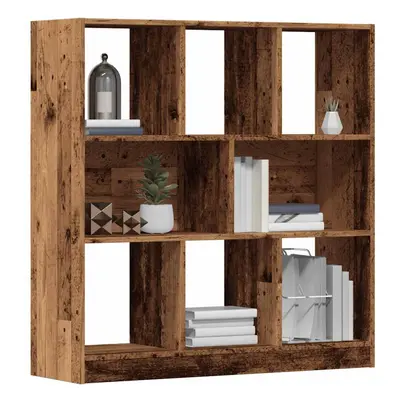 vidaXL Book Cabinet Old Wood 97.5x29.5x100 cm Engineered Wood