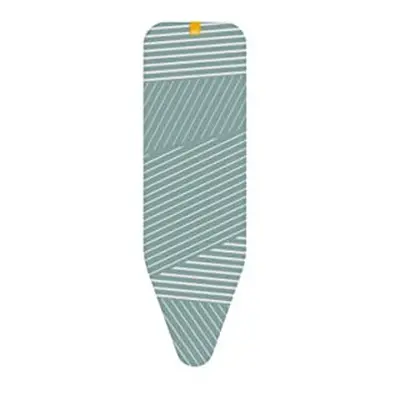 Flexa - Replacement Elasticated Ironing Board Cover, Linear Grey pattern, Padded mm foam, Easy Q