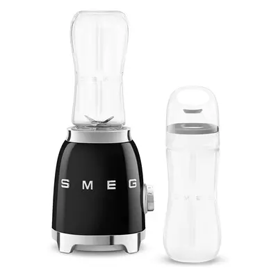 Smeg PBF01BLUK Retro 50s Style Personal Blender, x Bottles-To-Go, Speed Settings, 600ml, 300W, B