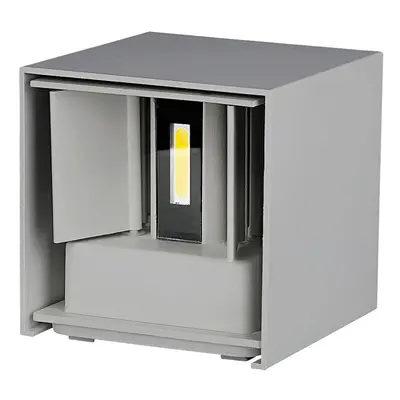 VT-759 6W- DIRECTIONAL WALL LAMP WITH BRIDGELUX CHIP 3000k, GREY, SQUARE