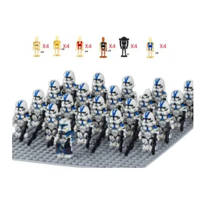 45Pcs Star Wars 501st Clone Troopers Rex Minifigures Kids Toy (Excludes base)