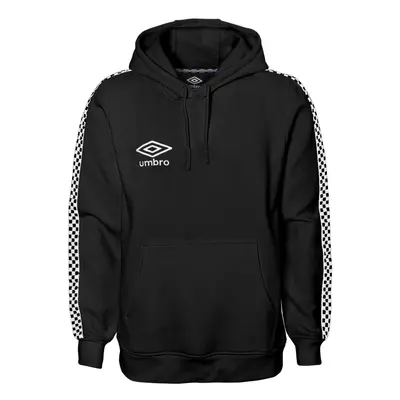 Umbro Men's Pullover Fleece Hoodie Black/White Large