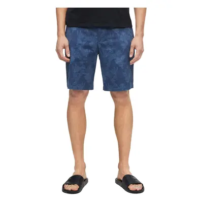 Calvin Klein Men's Casual Twill Print Shorts Chambray Blue