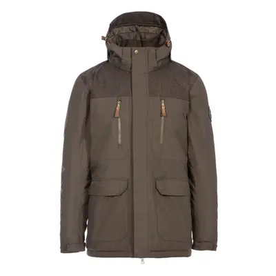 (XXS, Peat) Trespass Mens Rockwell Waterproof Jacket