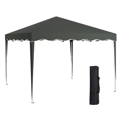 Outsunny 3x3(m) Pop Up Gazebo Marquee Tent for Garden w/ Carry Bag Grey