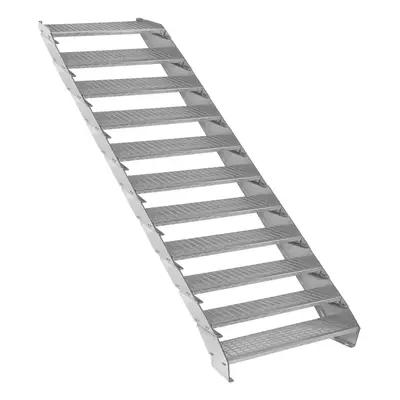 Metal Staircase Section Adjustable Height Galvanised Steel Steps 90cm / 900mm