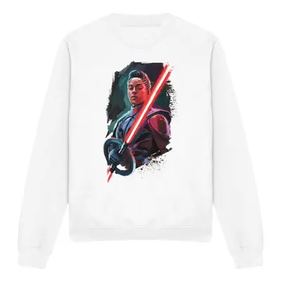 (XXL, White) Star Wars Unisex Adult Obi Wan Kenobi Reva Painted Sweatshirt