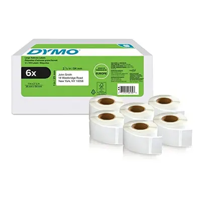 DYMO Authentic LabelWriter Return Address Labels | mm x mm | Self-Adhesive | Rolls of Easy-Peel 