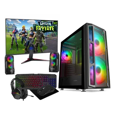 Fast Gaming PC Bundle Core i7 16GB RAM 1TB & 128GB SSD 4GB GT730 22''