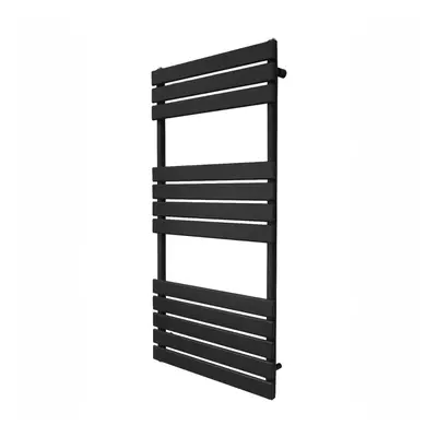 Flat Panel Towel Radiator - 1200mm x 600mm - Black