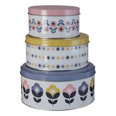 Premier Housewares Set of Three Joni Storage Tins