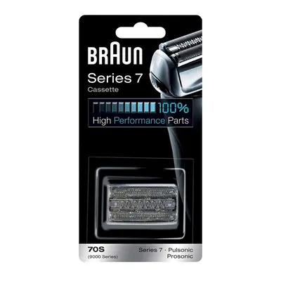 Braun 70S Series Electric Shaver Replacement Cassette Cartridge Foil - Silver