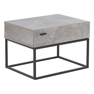 1 Drawer Bedside Table CAIRO Light Grey