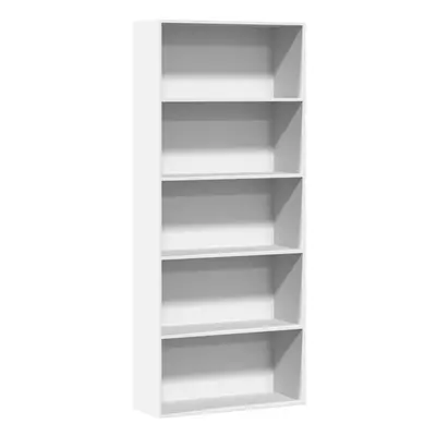 vidaXL Book Cabinet White 80x30x189 cm Engineered Wood