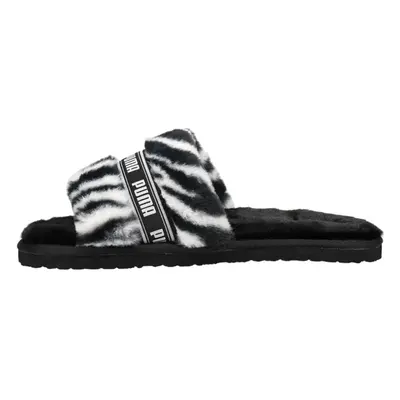 PUMA - Womens Fluff Wild Sandals Size: M US Color Black White