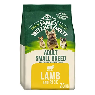 James Wellbeloved Adult Small Breed Lamb & Rice 7.5 kg Bag, Hypoallergenic Dry Dog Food