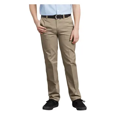 Dickies Khaki Big Boys' Flex Waist Slim Stretch Pant Desert Sand