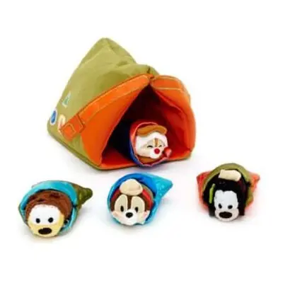 Camping Tent Tsum Tsum Micro Soft Toy Set includes: Goofy as a lumber