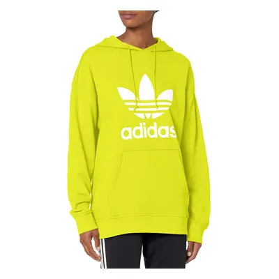 adidas Originals Women's Adicolor Trefoil Hoodie Shock Slime X-Small