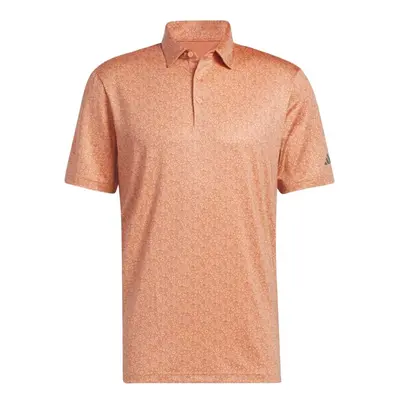 adidas Men's Ultimate365 All Over Printed Polo Shirt Coral Fusion Me