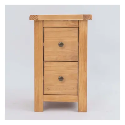 Bedside Table Drawer Dark Oak Petite Cabinet Bedroom Furniture Nightstand