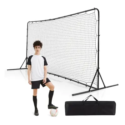 Portable Soccer Rebounder Net Soccer Training Equipment w/Carry Bag