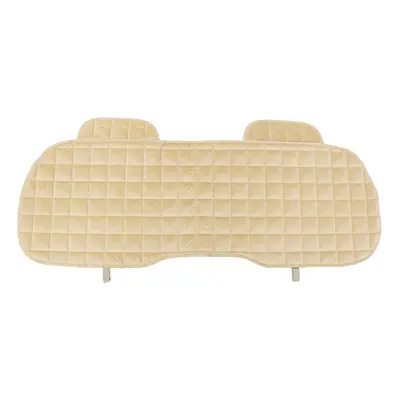 (Beige) Universal Square Wistiti Sponge Rear Back Row Car Seat Cover Protector Mat Auto Chair Cu