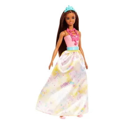 Barbie FJC96 Fantasy Sweetville Princess Latina Dreamtopia, Long Hair, Colourful Dresses, Gift f