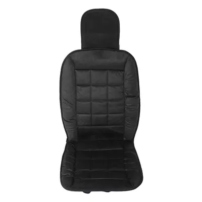 (Black) Head Cap Style Front Car Plush Seat Cushion Comfortable Cover Pad Universal