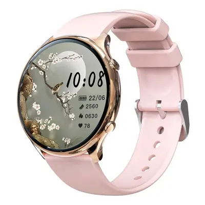 (Pink, GPS Motion Track) New Smart Watch WoMen For Samsung 1.39'' IPS Display Voice Calling Heal