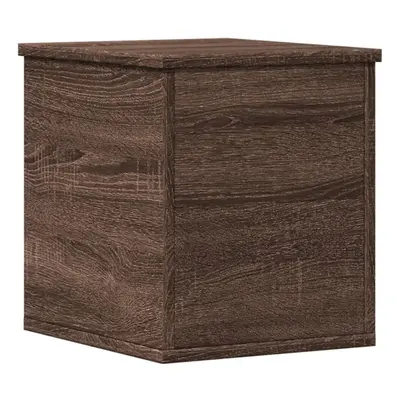 vidaXL Storage Box Toy Box Blanket Box Storage Chest Brown Oak Engineered Wood