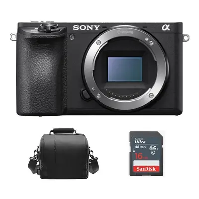 SONY A6500 Body Black+ Bag + 16GB SD card